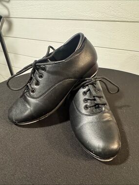 Stelle Kids Oxford Black Lace-Up Tap Shoes- 2